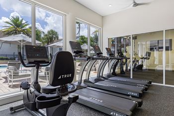 fitness center with equipment
